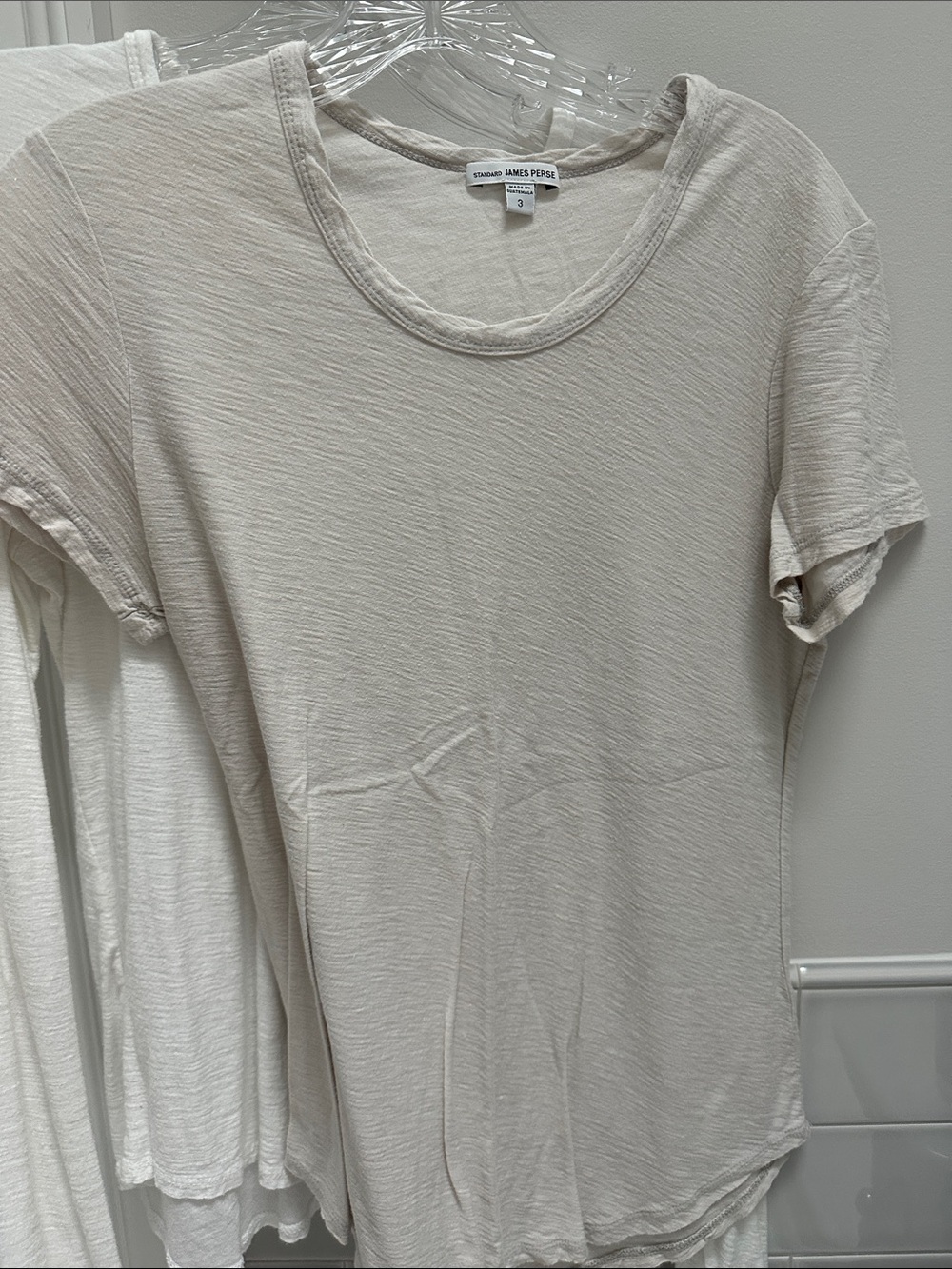 James Perse 3 shirts for $50. $225 per shirt at Bloomingdales for similar tees - Picture 4 of 5